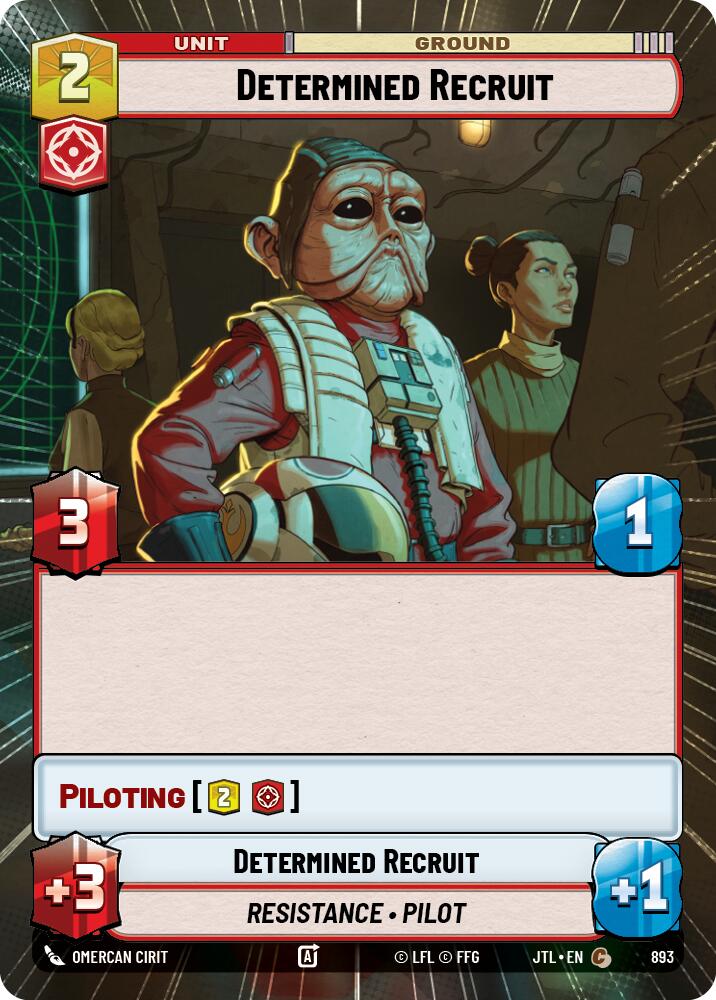 Determined Recruit (Hyperspace Foil) [JTL - 893]