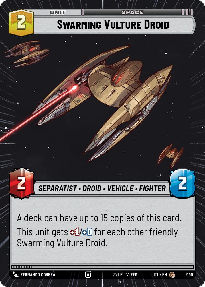 Swarming Vulture Droid (Hyperspace Foil) [JTL - 990]