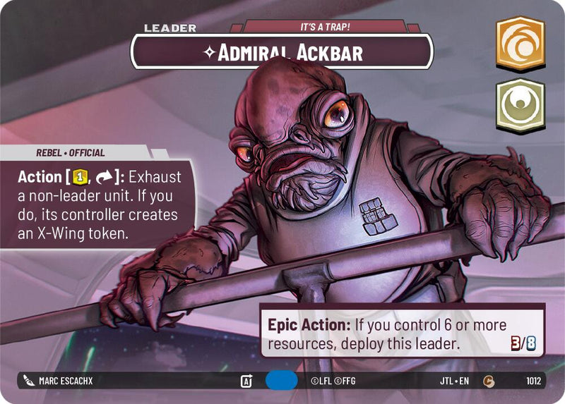 Admiral Ackbar - It's A Trap! (Showcase) [JTL - 1012]