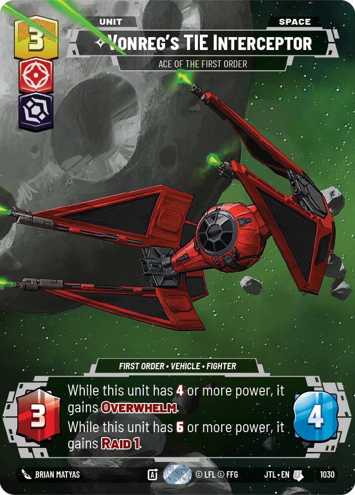 Vonreg's TIE Interceptor - Ace of the First Order (Prestige) [JTL - 1030]