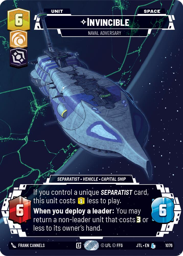 Invincible - Naval Adversary (Prestige Foil)