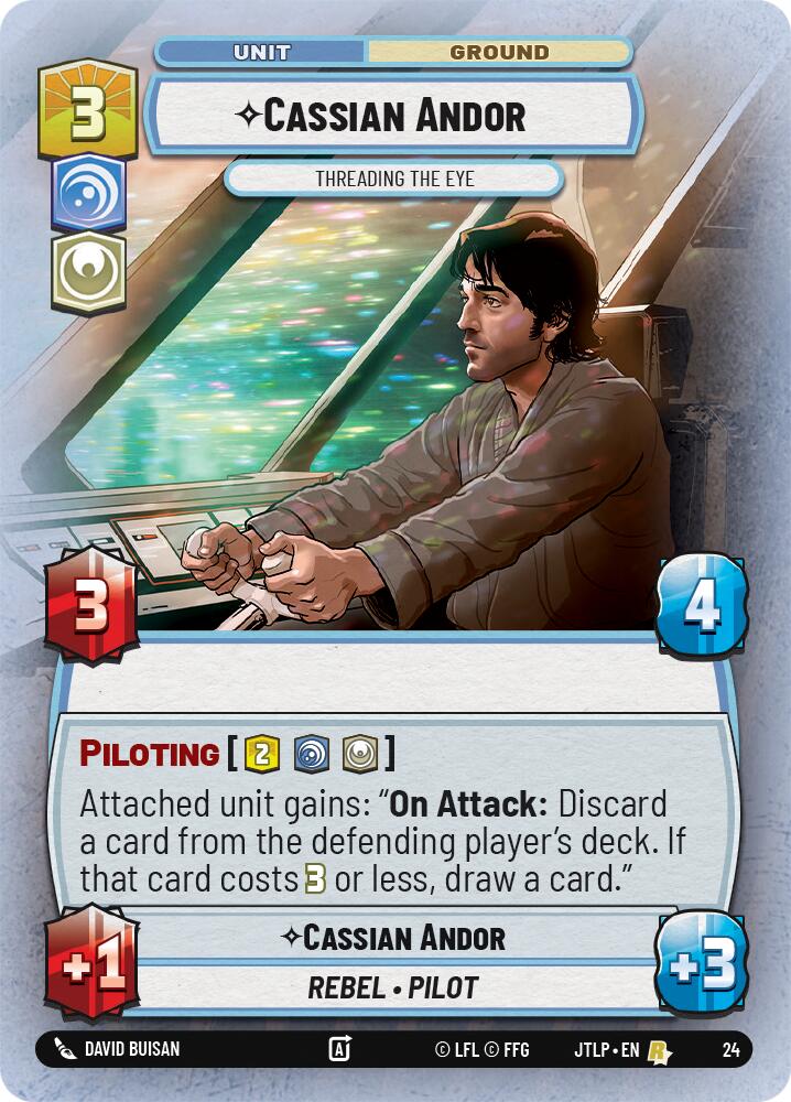 Cassian Andor - Threading the Eye (Foil) [JTL-WPP - 24]