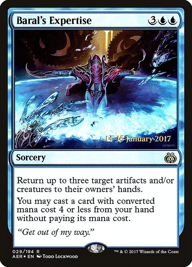 Baral's Expertise [Aether Revolt Prerelease Promos] | The Clever Kobold