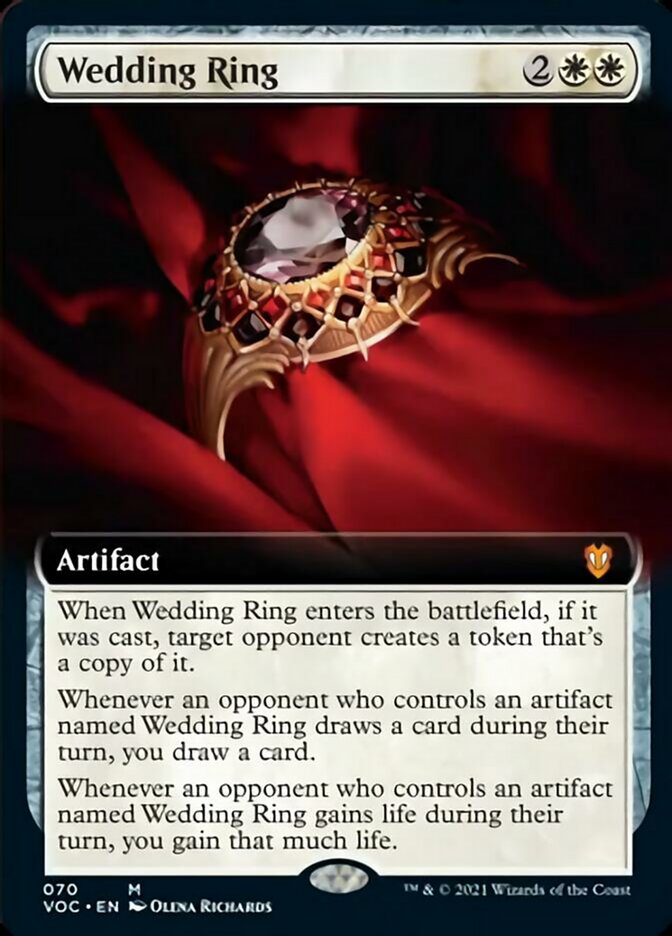 Wedding Ring (Extended Art) [Innistrad: Crimson Vow Commander] | The Clever Kobold