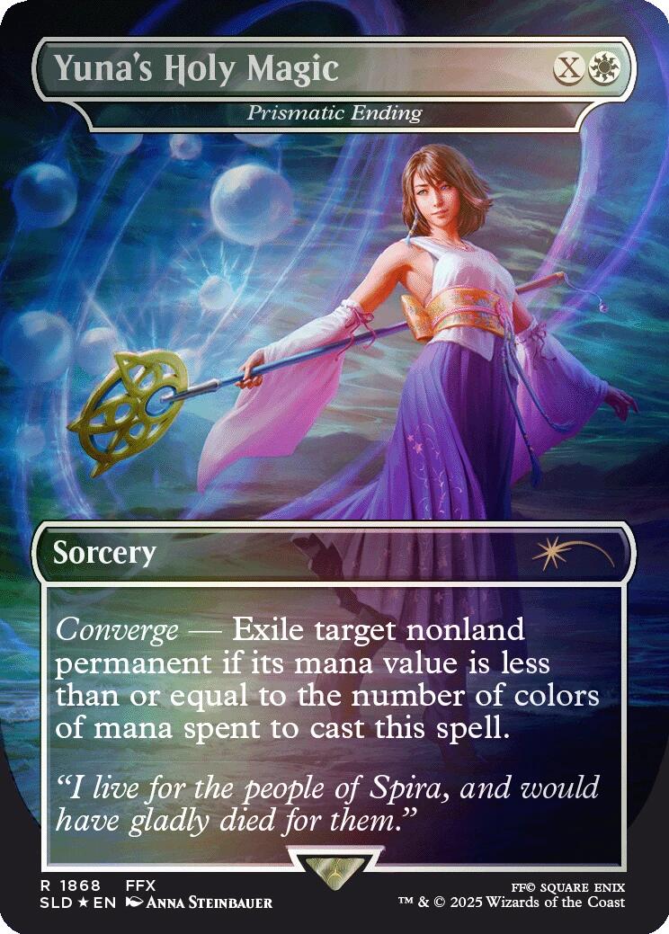 Yuna's Holy Magic - Prismatic Ending (Rainbow Foil) [SLD - 1868]