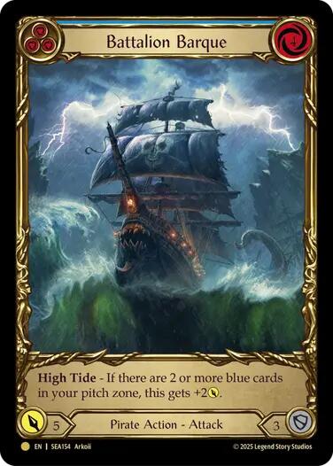 Battalion Barque (Blue) (Treasure) [SEA154]