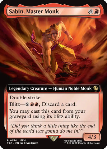 Sabin, Master Monk (Extended Art)