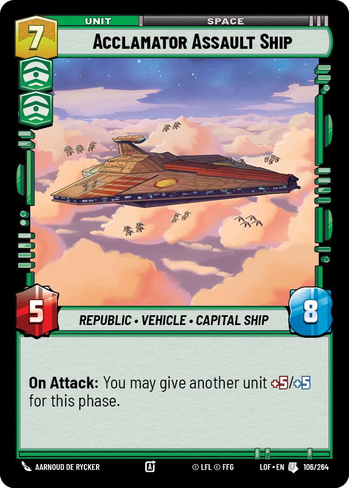Acclamator Assault Ship [LOF - 106/264]