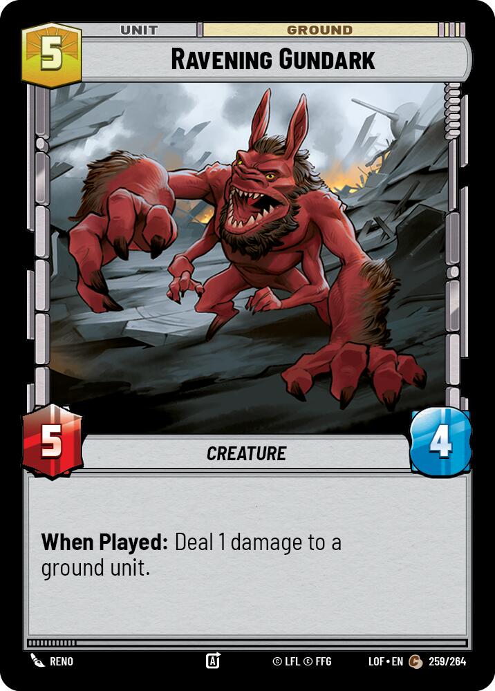 Ravening Gundark [LOF - 259/264]