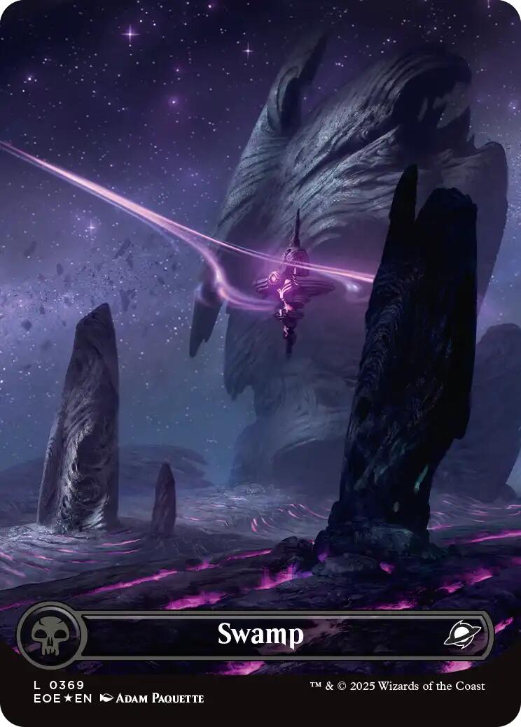 Swamp (0369) (Borderless) (Galaxy Foil) [EOE - 369]