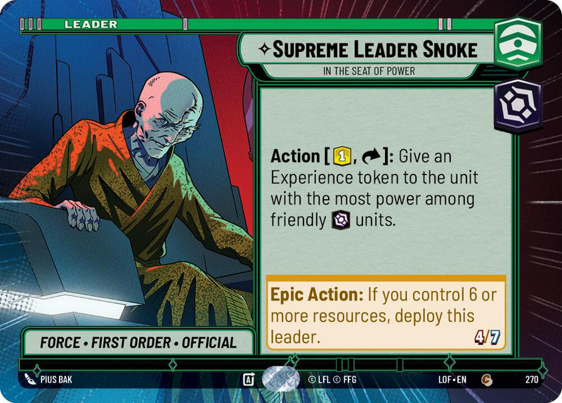 Supreme Leader Snoke - In the Seat of Power (Hyperspace) [LOF - 270]