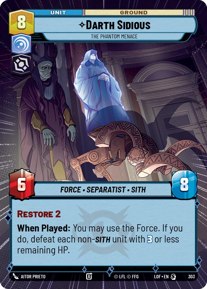 Darth Sidious - The Phantom Menace (Hyperspace) [LOF - 303]