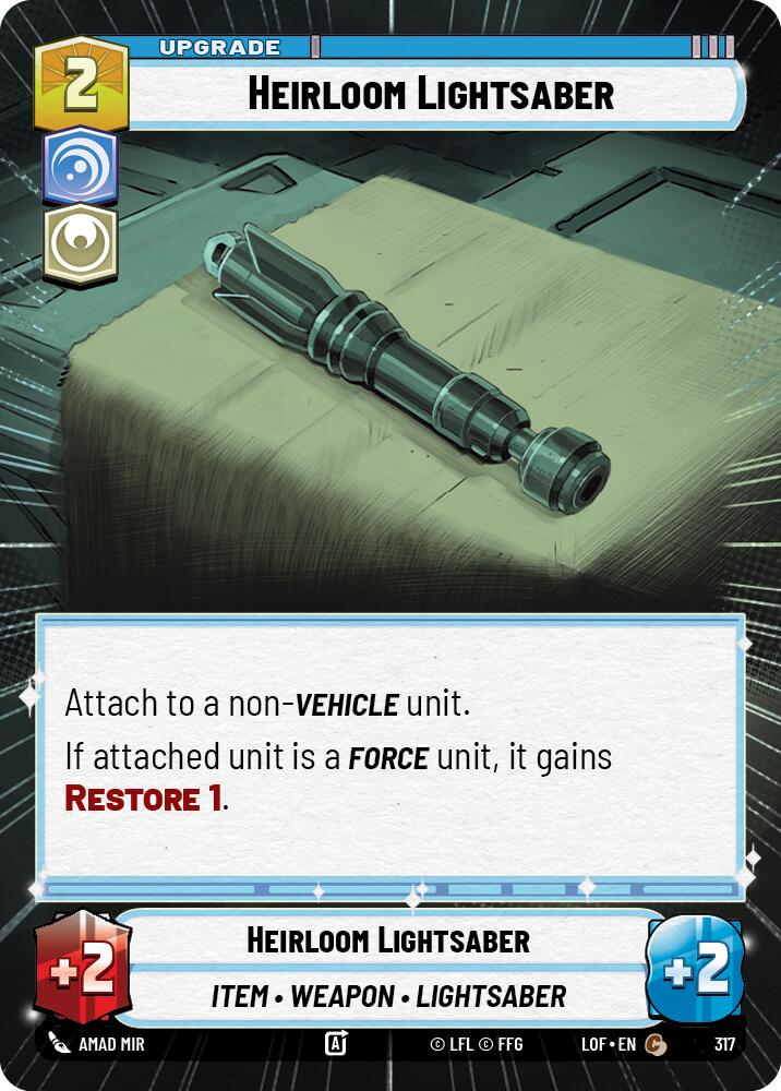 Heirloom Lightsaber (Hyperspace) [LOF - 317]