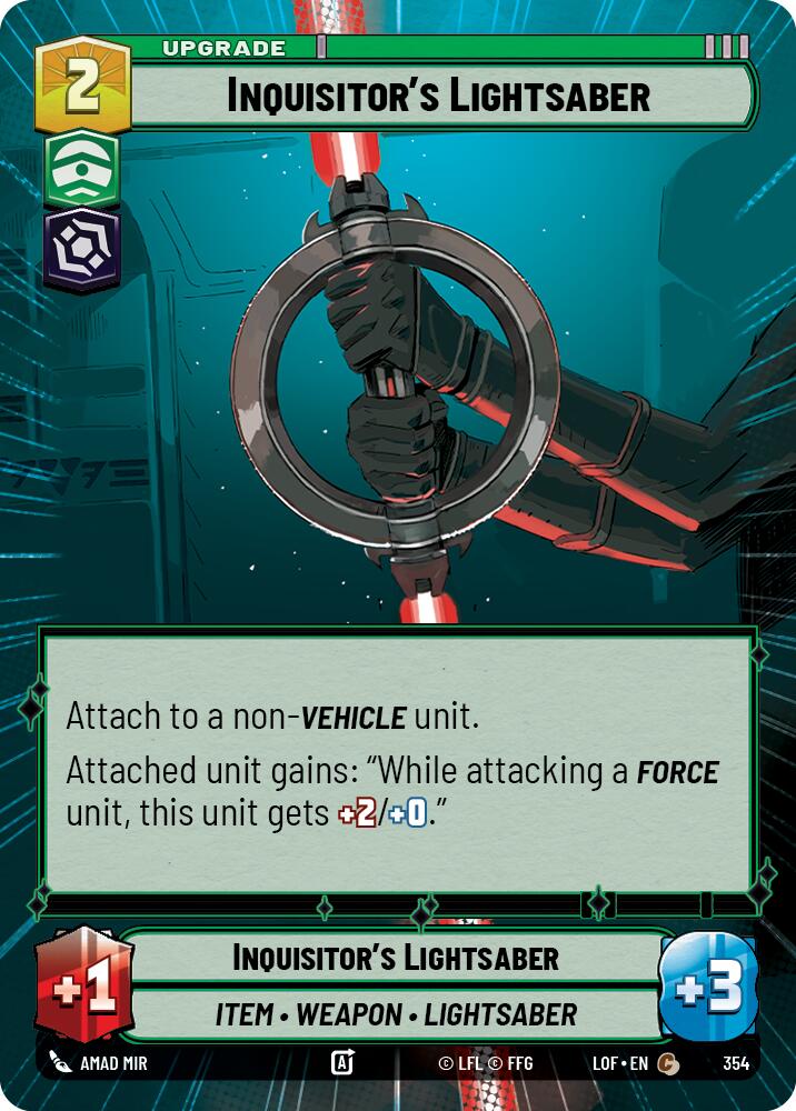 Inquisitor's Lightsaber (Hyperspace) [LOF - 354]