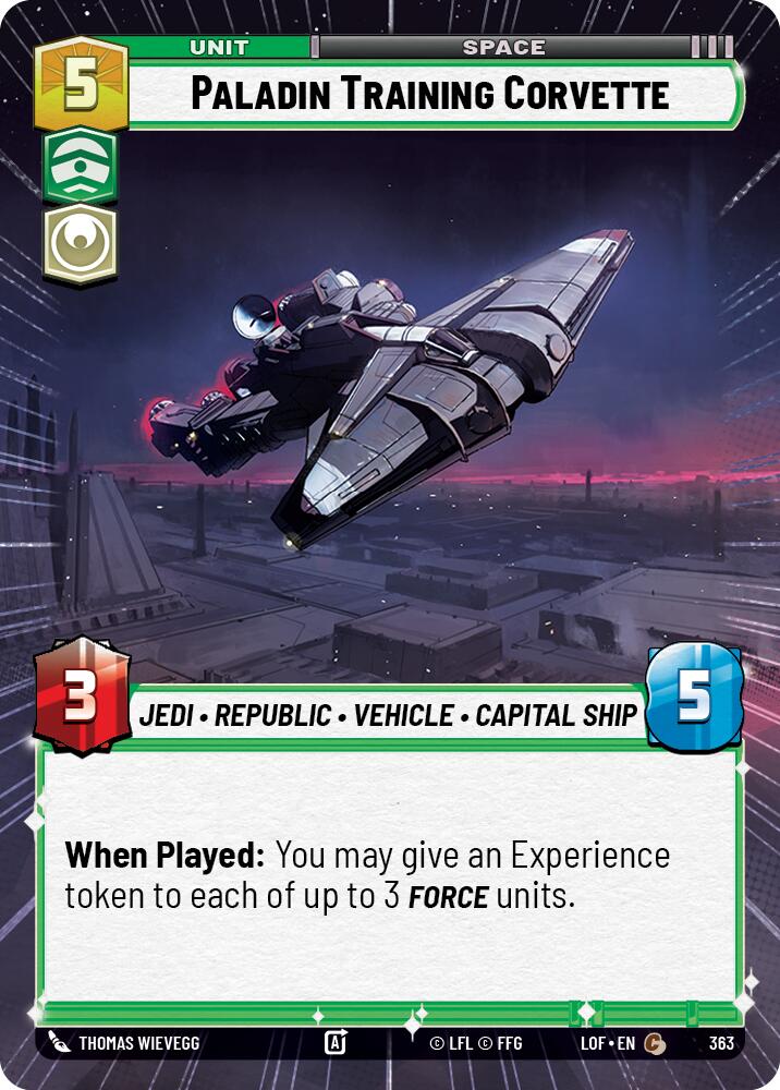 Paladin Training Corvette (Hyperspace) [LOF - 363]