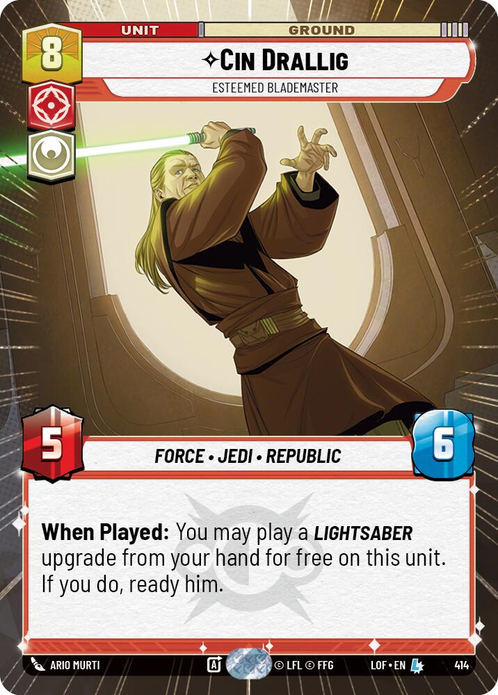 Cin Drallig - Esteemed Blademaster (Hyperspace) [LOF - 414]
