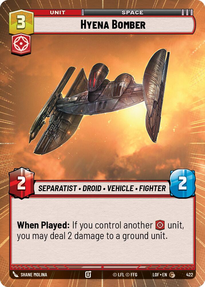 Hyena Bomber (Hyperspace) [LOF - 422]
