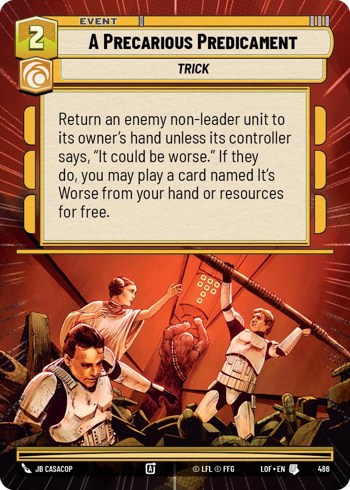 A Precarious Predicament (Hyperspace) [LOF - 486]