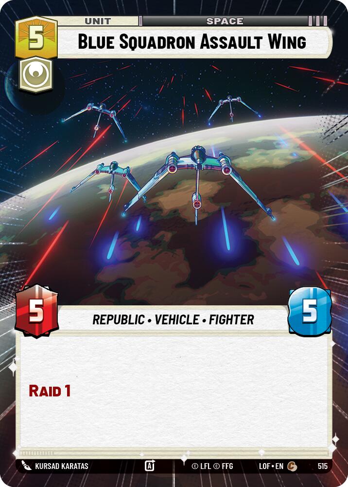 Blue Squadron Assault Wing (Hyperspace) [LOF - 515]