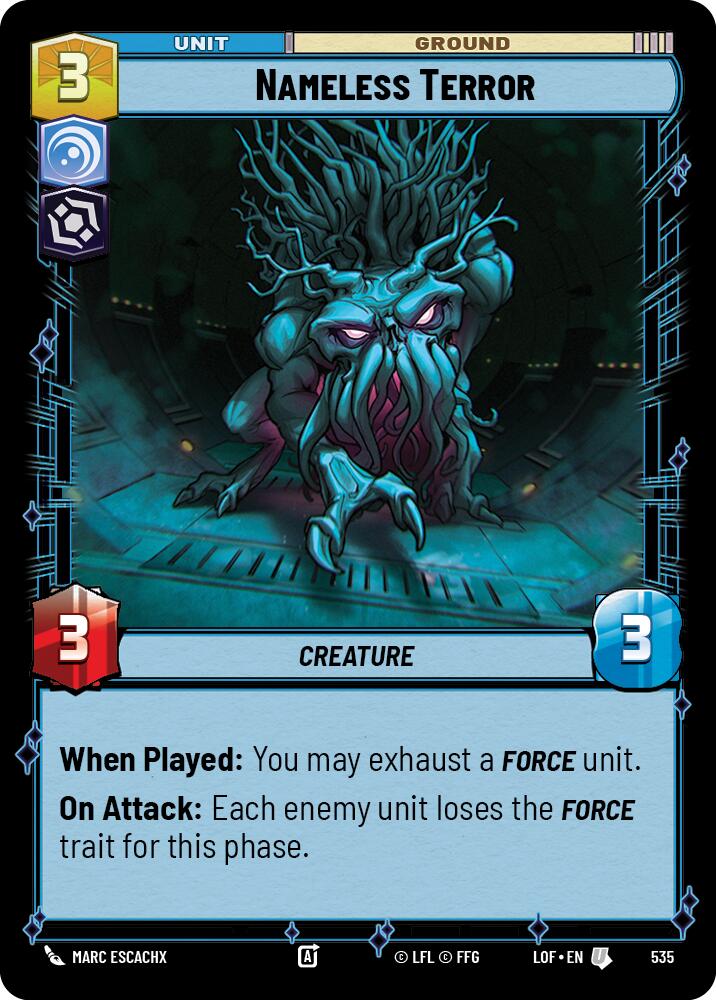 Nameless Terror (Foil) [LOF - 535]