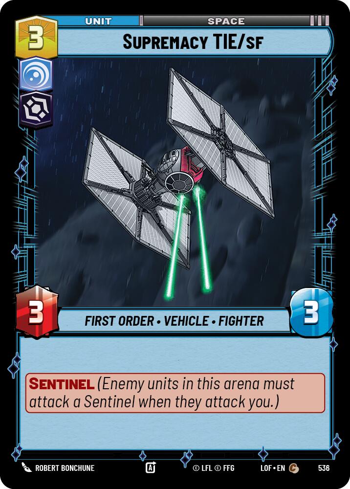 Supremacy TIE/sf (Foil) [LOF - 536]