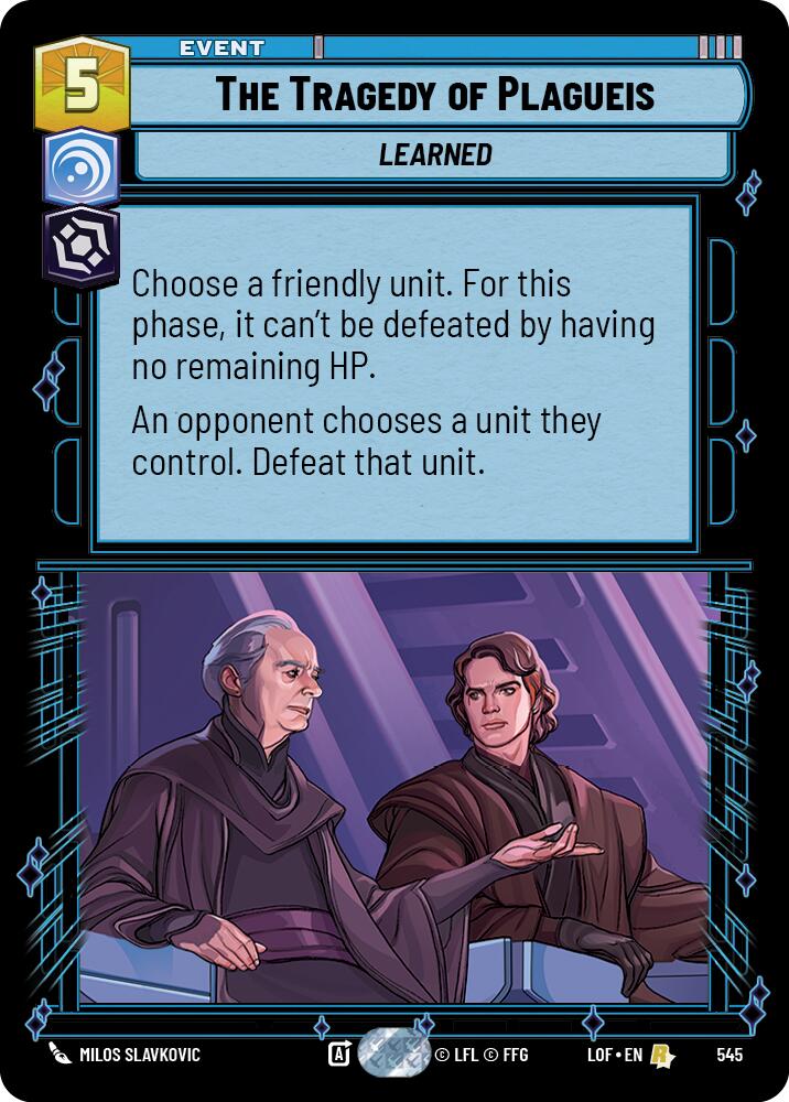 The Tragedy of Plagueis (Foil) [LOF - 545]