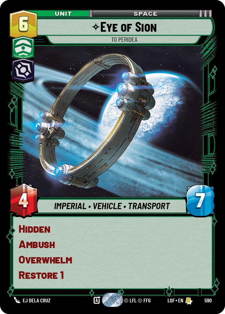 Eye of Sion - To Peridea (Foil) [LOF - 590]