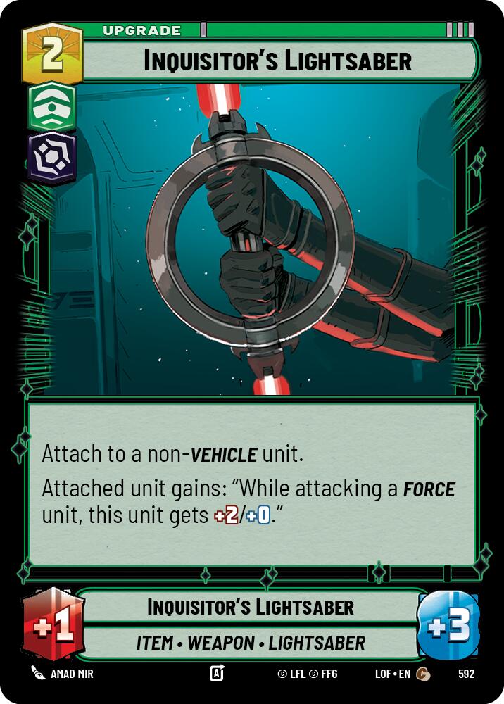 Inquisitor's Lightsaber (Foil) [LOF - 592]