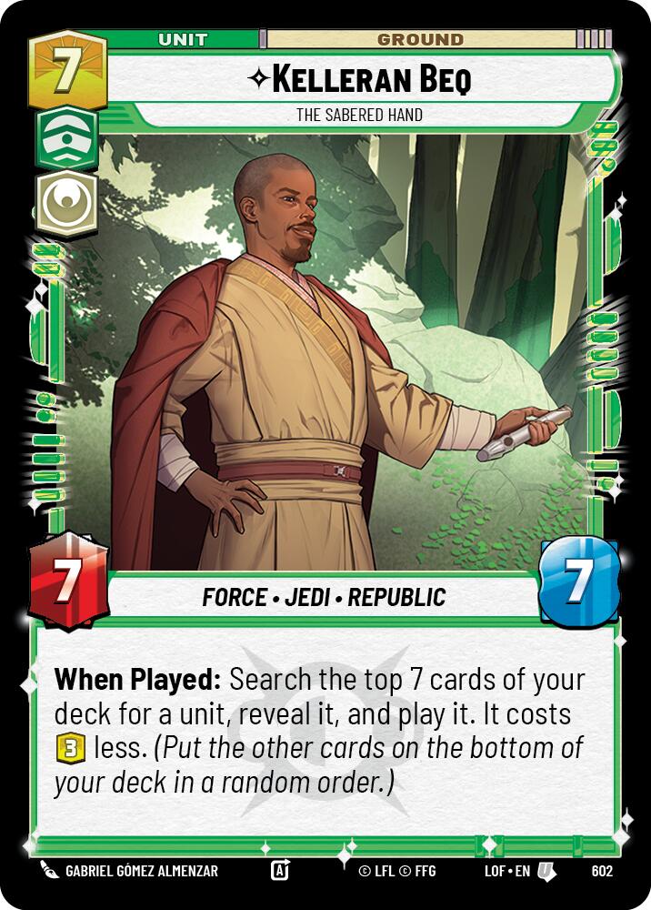 Kelleran Beq - The Sabered Hand (Foil) [LOF - 602]