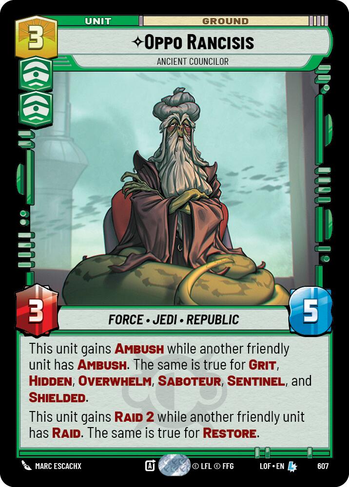 Oppo Rancisis - Ancient Councilor (Foil) [LOF - 607]