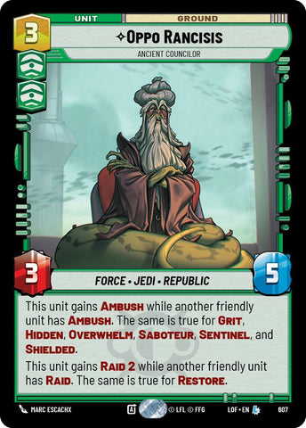 Oppo Rancisis - Ancient Councilor (Foil)