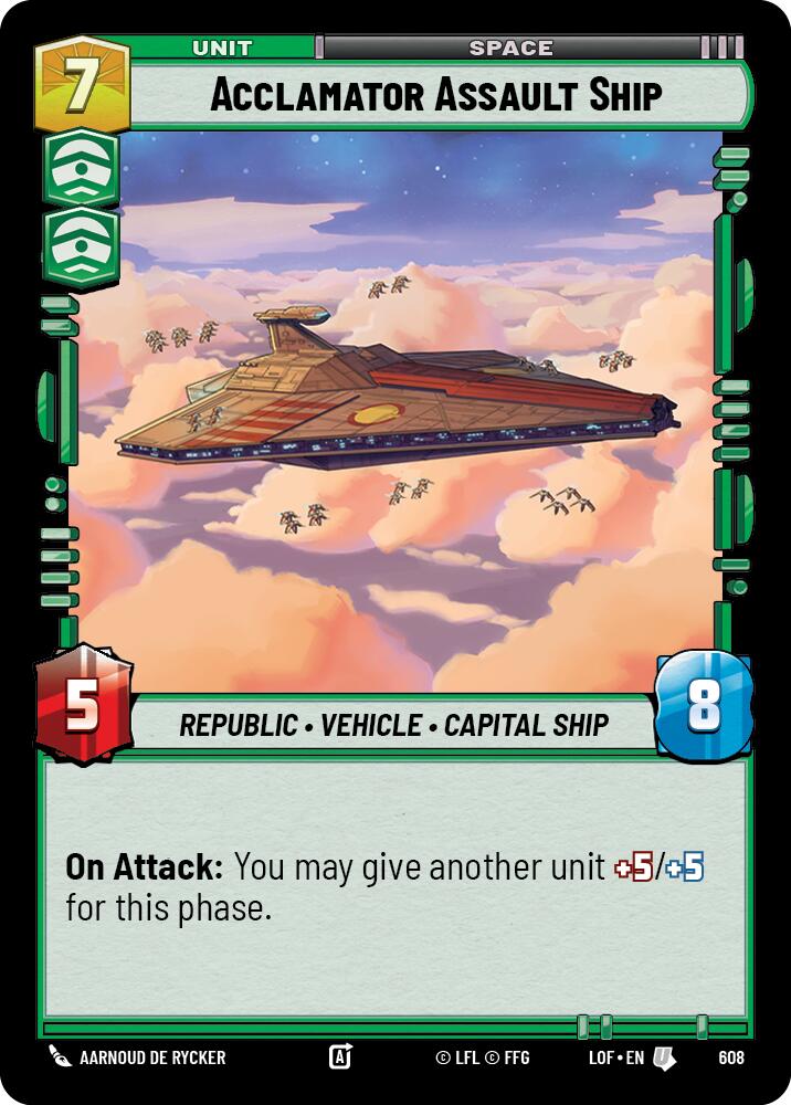 Acclamator Assault Ship (Foil) [LOF - 608]