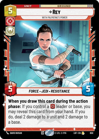 Rey - With Palpatine's Power (Foil)