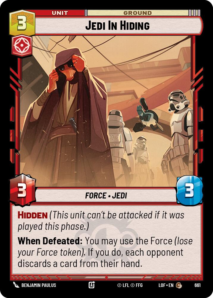 Jedi In Hiding (Foil) [LOF - 661]