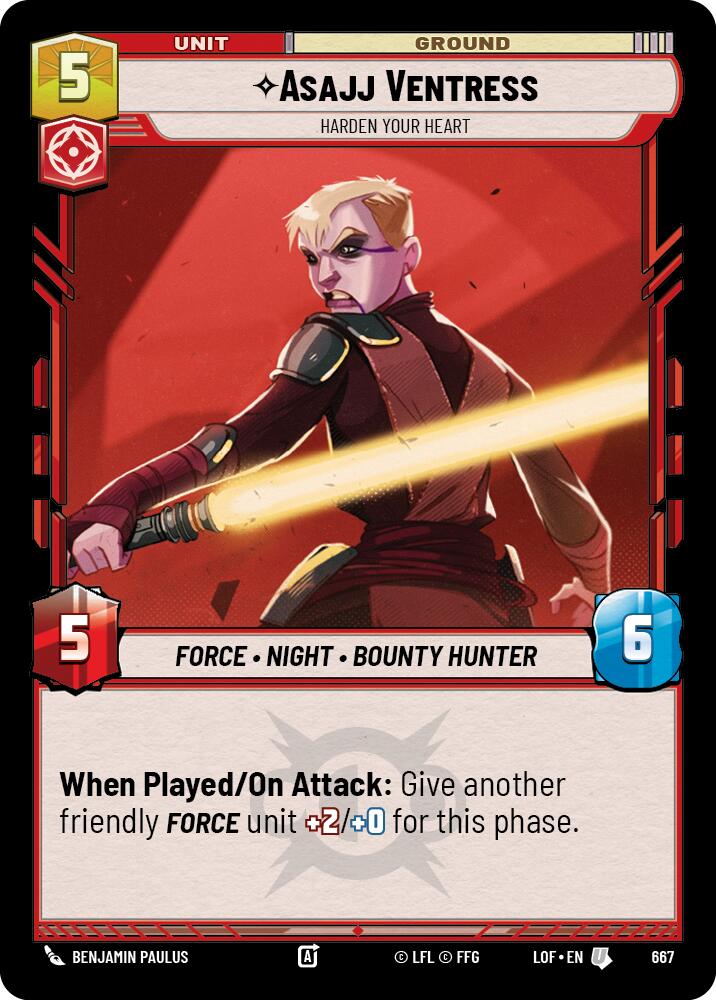 Asajj Ventress - Harden Your Heart (Foil)