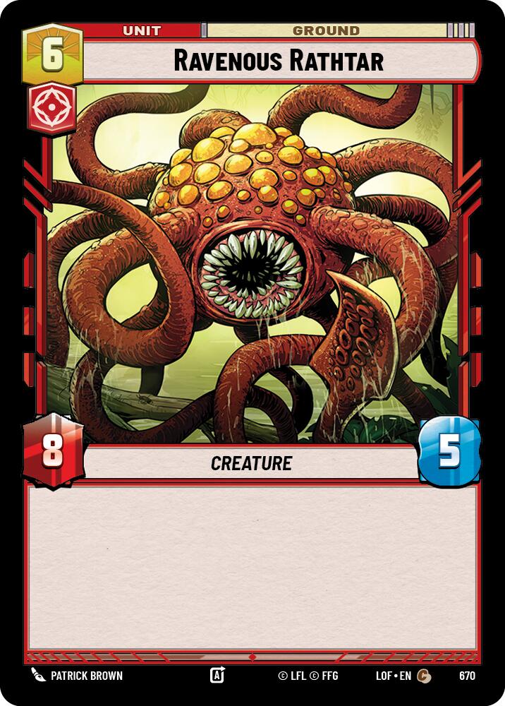 Ravenous Rathtar (Foil) [LOF - 670]