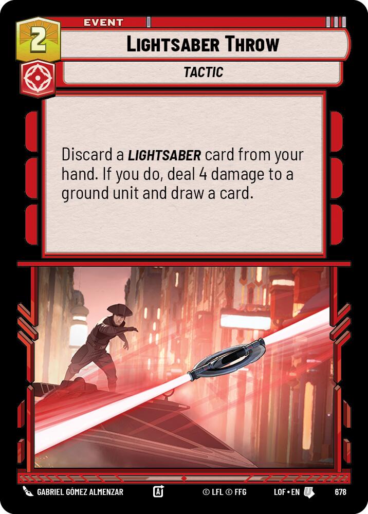 Lightsaber Throw (Foil) [LOF - 678]