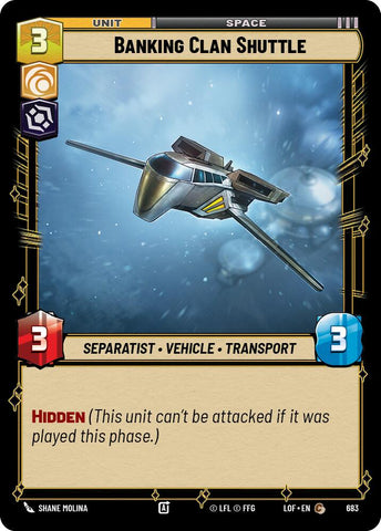 Banking Clan Shuttle (Foil)