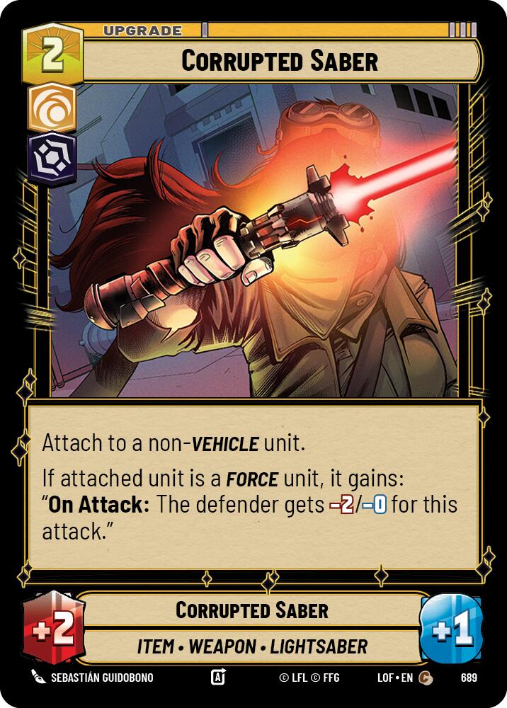 Corrupted Saber (Foil) [LOF - 689]