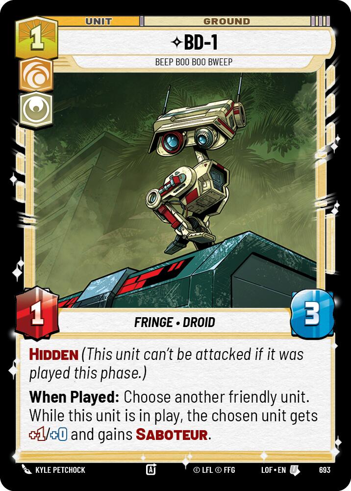 BD-1 - Beep Boo Boo Bweep (Foil) [LOF - 693]