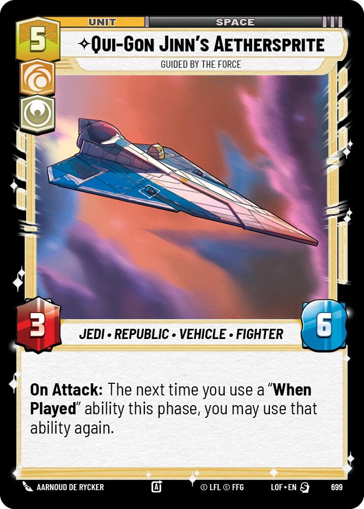 Qui-Gon Jinn's Aethersprite - Guided by the Force (Foil) [LOF - 699]