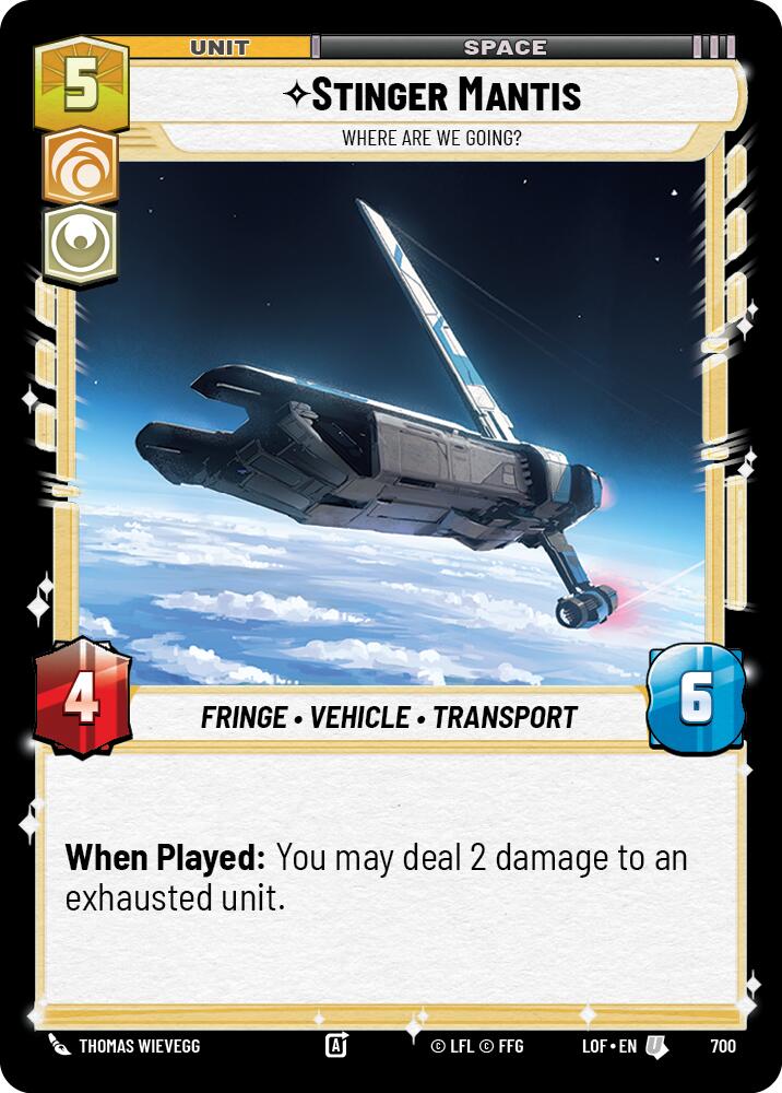 Stinger Mantis - Where Are We Going? (Foil) [LOF - 700]
