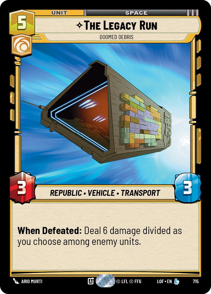 The Legacy Run - Doomed Debris (Foil) [LOF - 715]