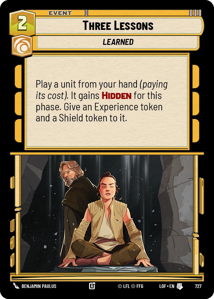 Three Lessons (Foil) [LOF - 727]