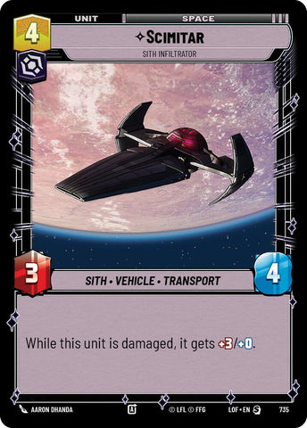 Scimitar - Sith Infiltrator (Foil)