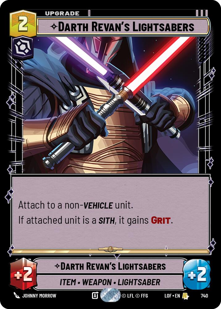 Darth Revan's Lightsabers (Foil) [LOF - 740]
