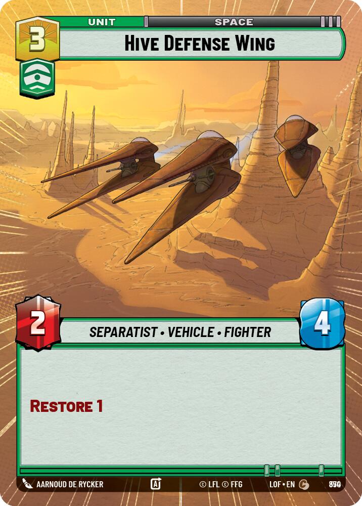 Hive Defense Wing (Hyperspace Foil) [LOF - 850]