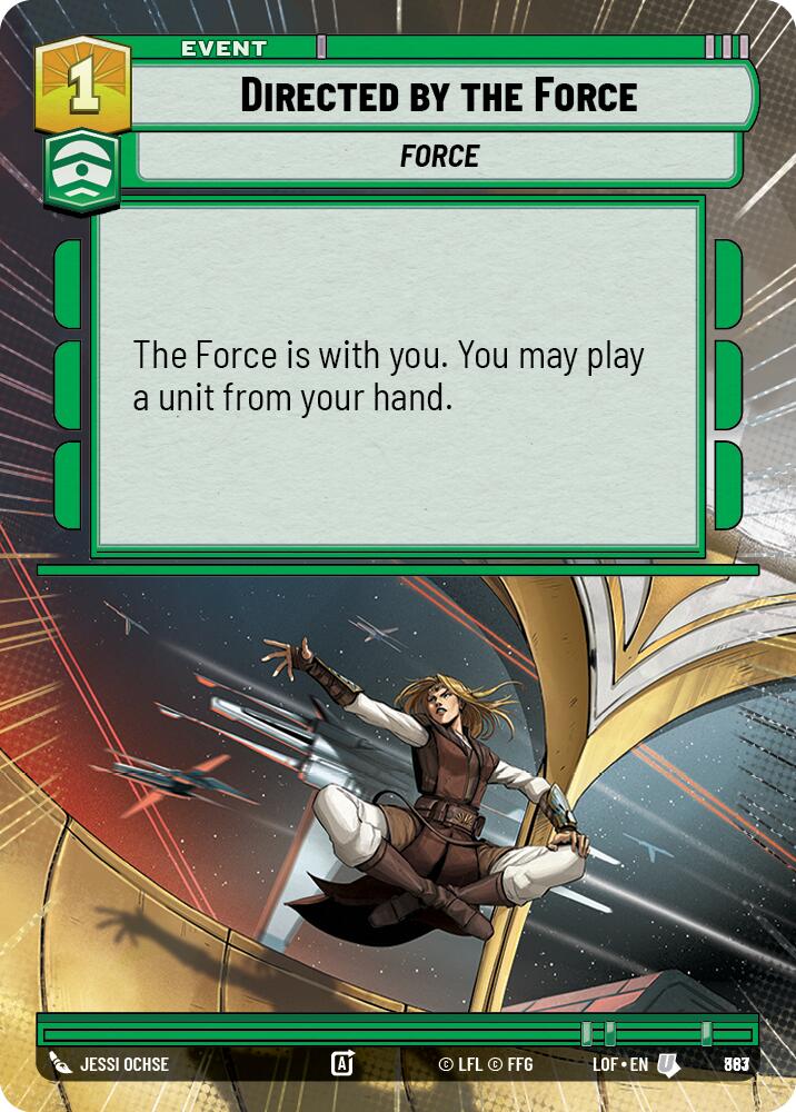 Directed by the Force (Hyperspace Foil) [LOF - 863]