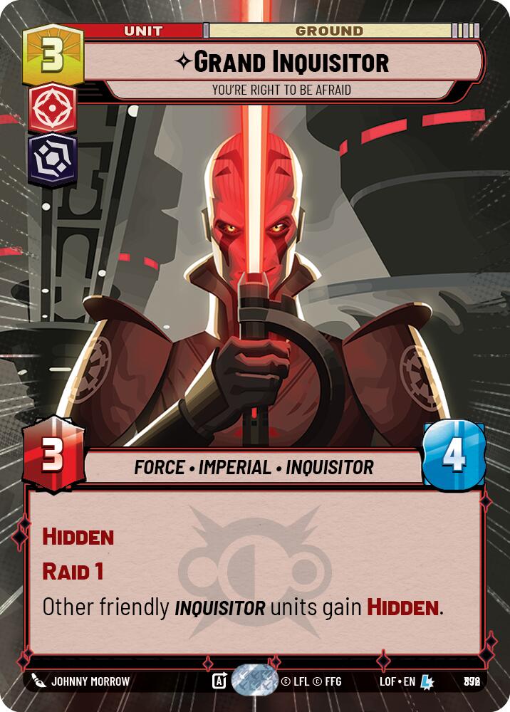 Grand Inquisitor - You're Right to Be Afraid (Hyperspace Foil) [LOF - 872]