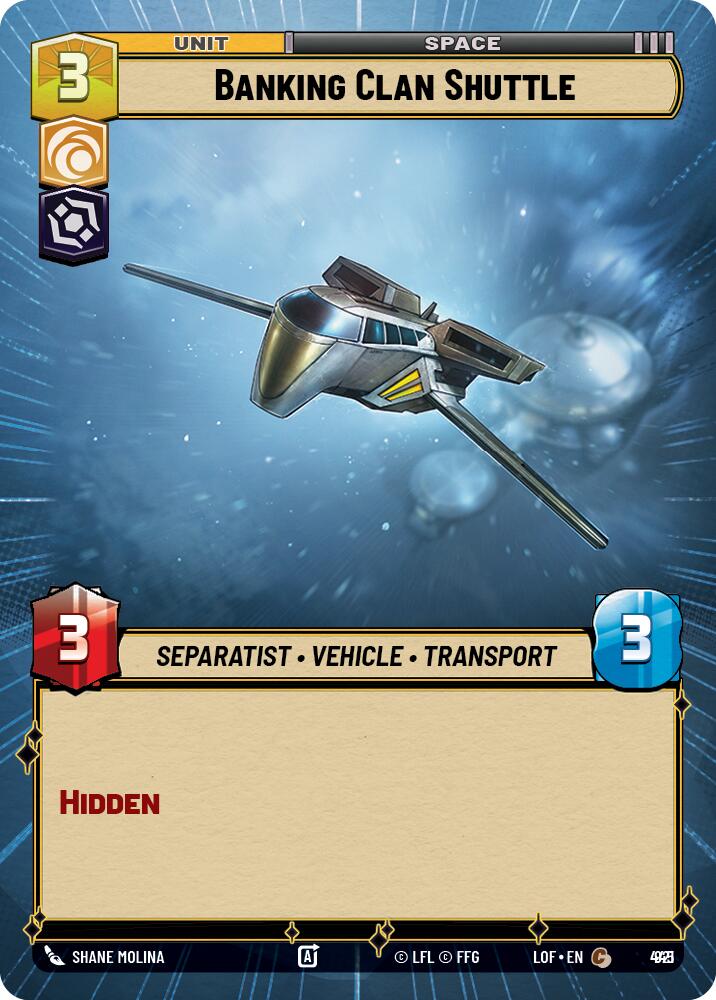 Banking Clan Shuttle (Hyperspace Foil) [LOF - 921]